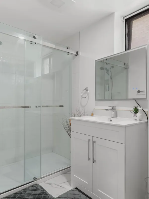 Pristine bathroom prepared by Haytham Stays