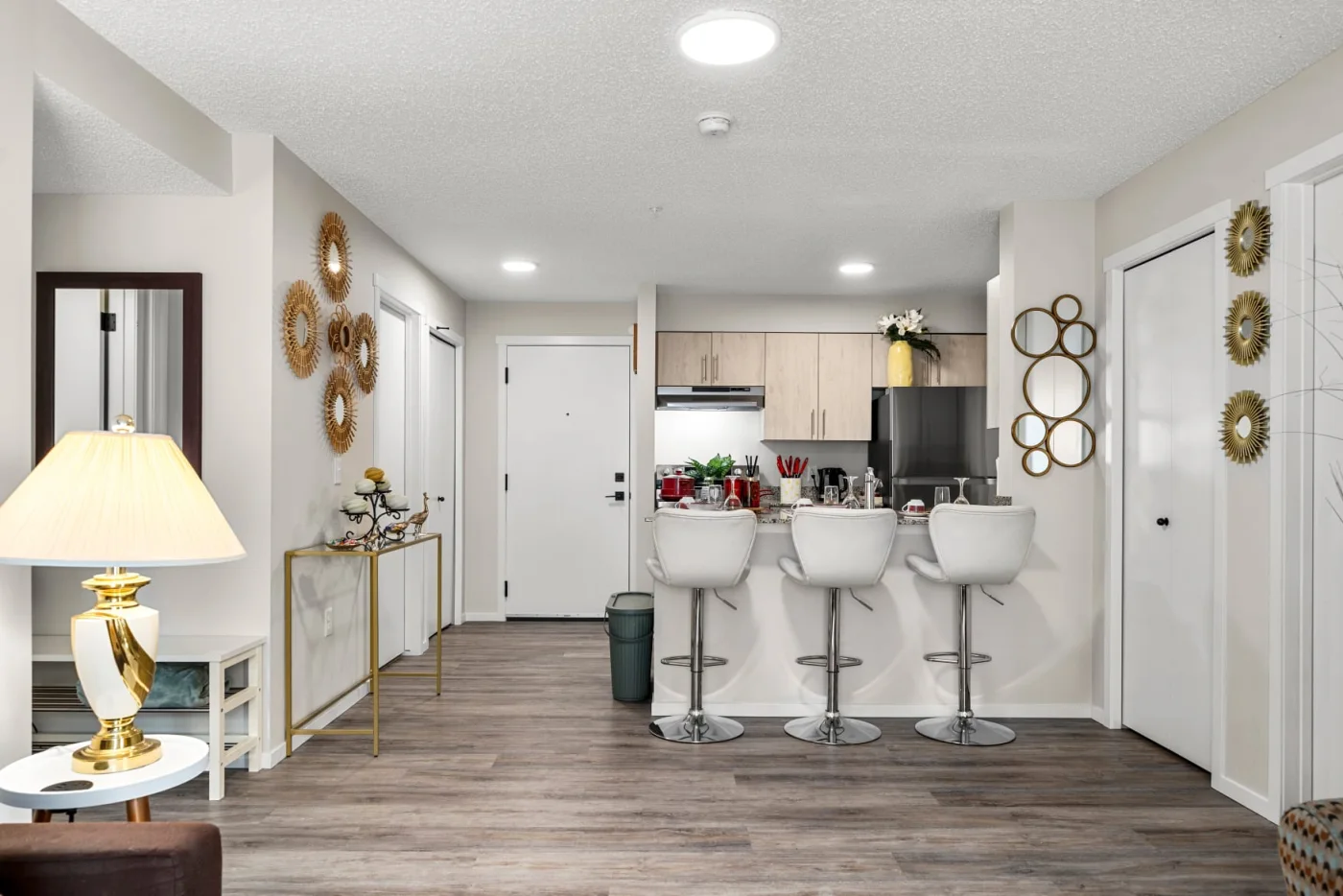 Open-plan living and kitchen area in the Kincora condo thumbnail